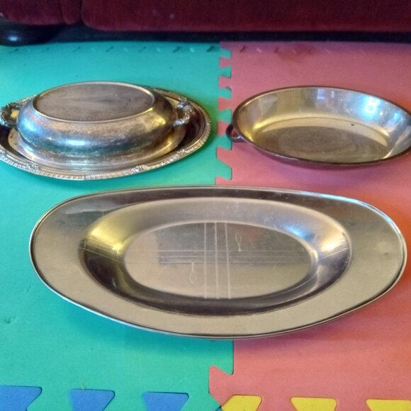 Various oval oblong tray serving dish dinnerware - Picture 6 of 16